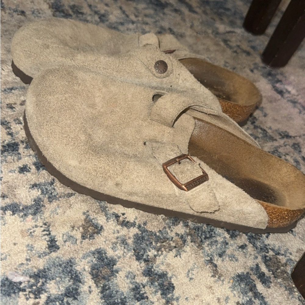 Men's Suede Slip-On Shoes - Beige
